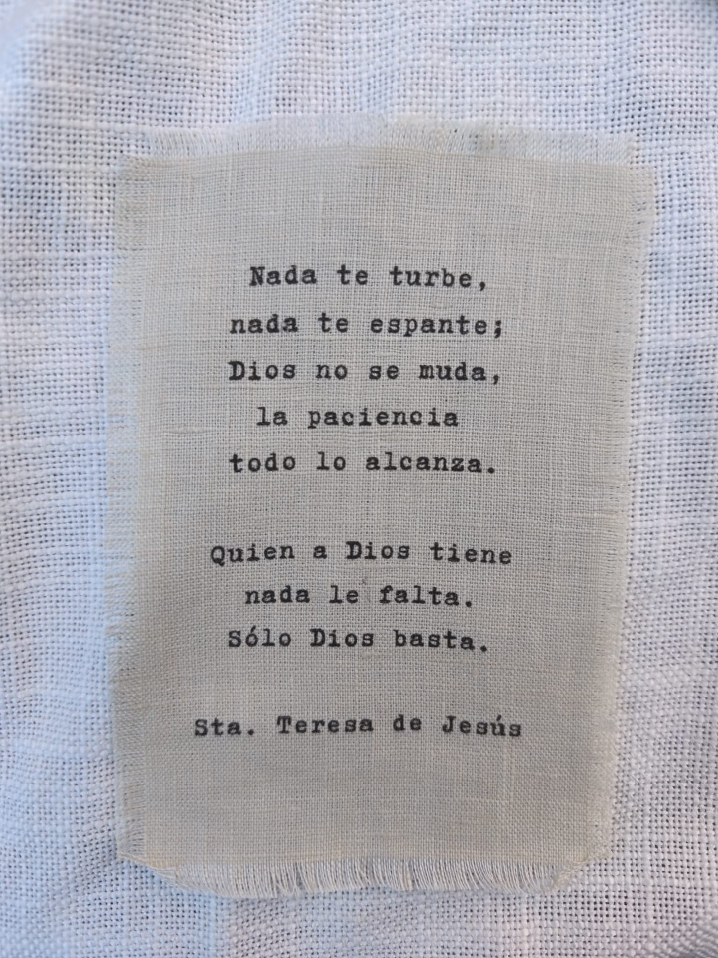 Revelado oración Sta. Teresa de Jesús