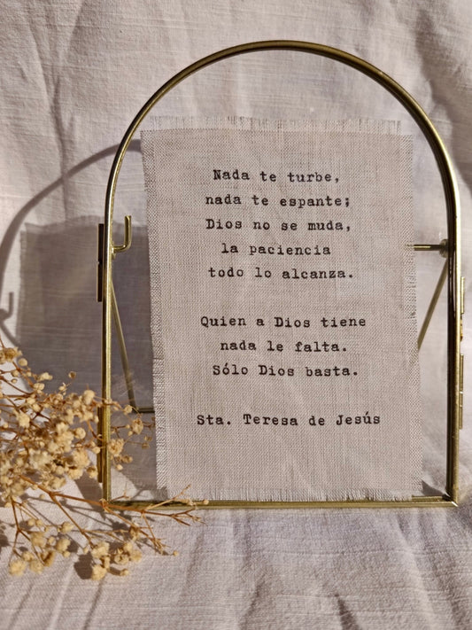 Revelado oración Sta. Teresa de Jesús