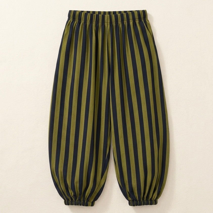 Pantalón bombacho rayas