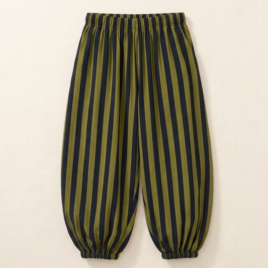 Pantalón bombacho rayas