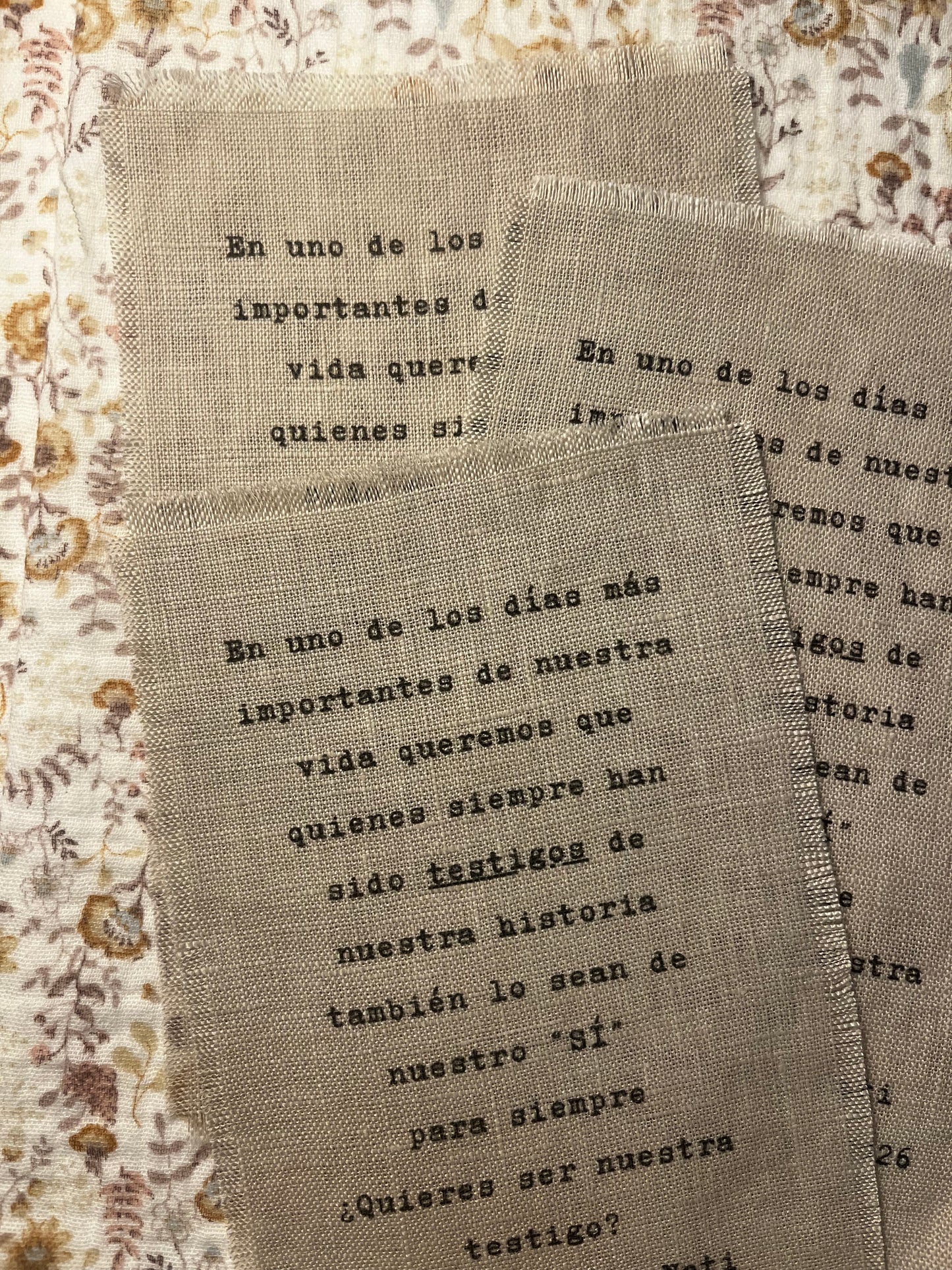 Carta para testigos