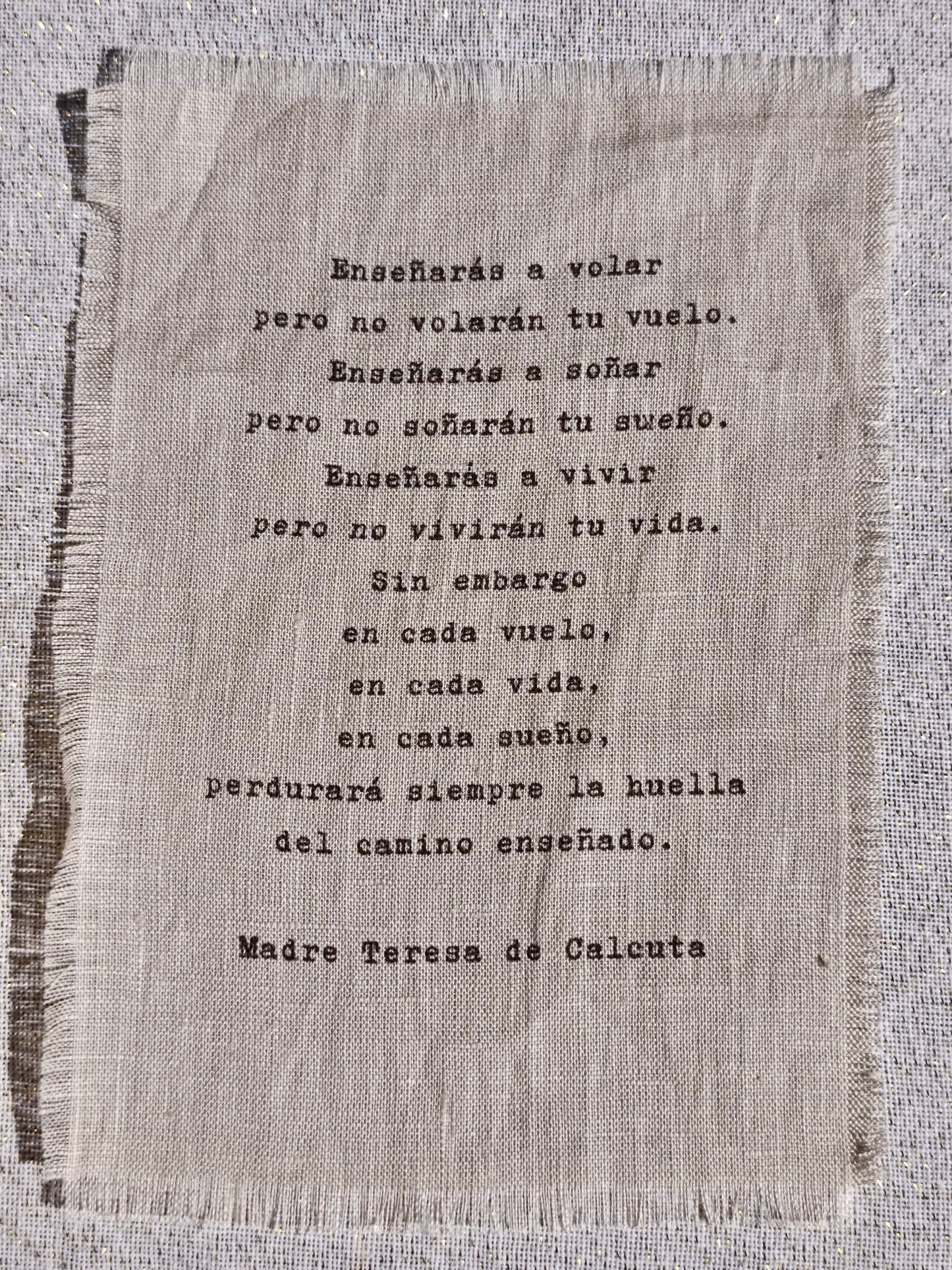 Revelado oración Madre Teresa de Calcuta